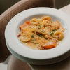 Raviolis de Maíz y de Maduro en Salsa Carbonara