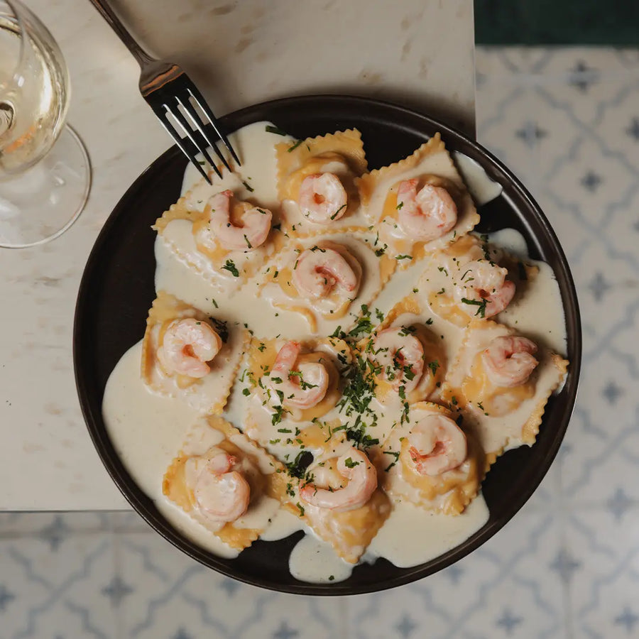 Tortelli de Camarón